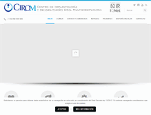 Tablet Screenshot of clinicacirom.com